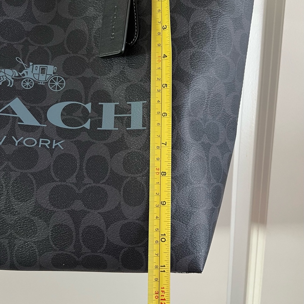 Coach Gray Signature Logo Tote - Picture 5 of 6